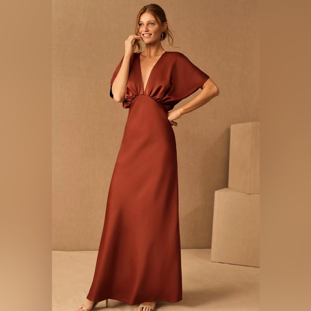 Reformation satin gown